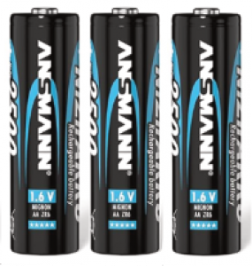 Battery Pack: 3 x Zn-Ni AA 1.6V 1500 mAh